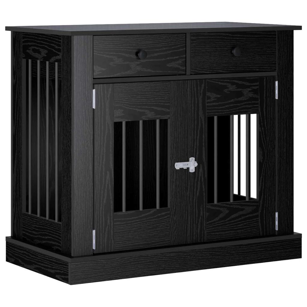 VidaXL Hundeboxmöbel Schwarzeiche 90 x 47,5 x 80 cm