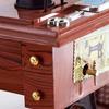 Sewing Machine Mini Music Box Hand-crank Music Box Ornament Sewing Machine Desk Decoration for Wedding Party Gathering Home