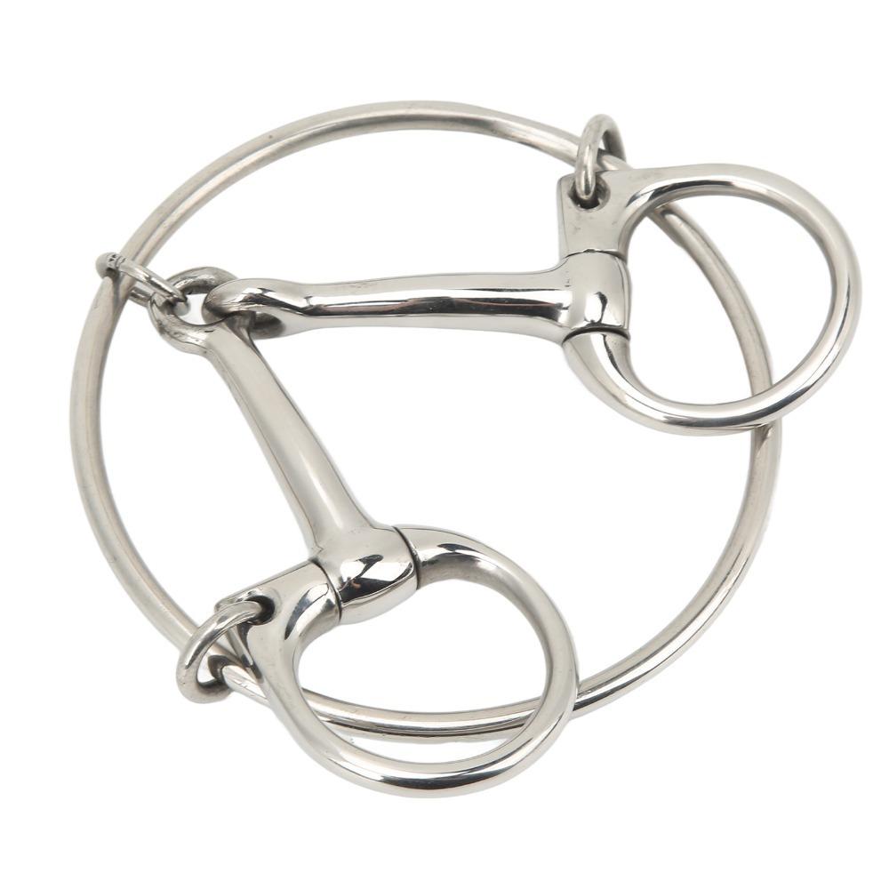 5 Inch Horse Bit Stainless Steel Loose Ring Bit Lightweight Stainless Steel Bit Horse Riding серебряный