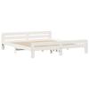 VidaXL Bed Frames Without Mattress White 200x200 Cm Solid Pine Wood 855461