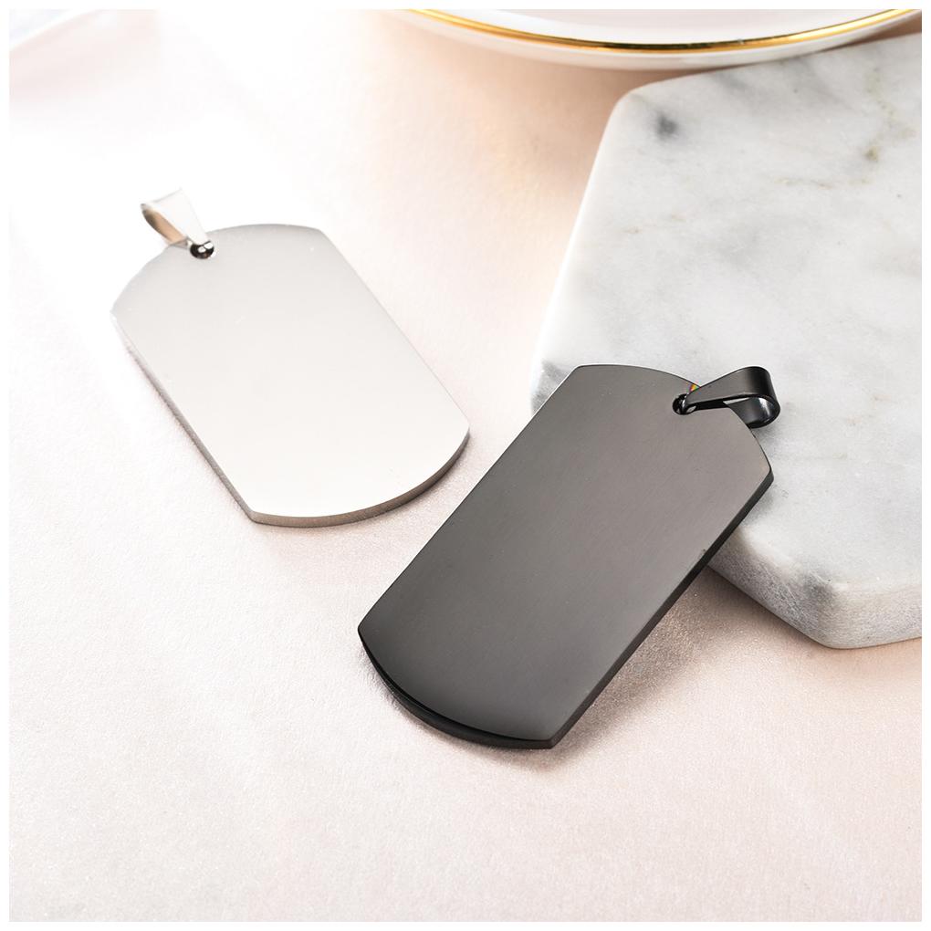 Pet Tag Pendant Stainess Steel Fashion Date Jewelry Man Work Festival DIY Vintage Necklace Making Party Anniversary