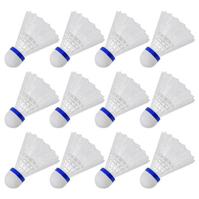 Badminton Feather Practice Lightweight and for Indoor and Outdoor Sports Shuttlecocks, Balls, Nylon, Balls, 12-Pack, Durable,