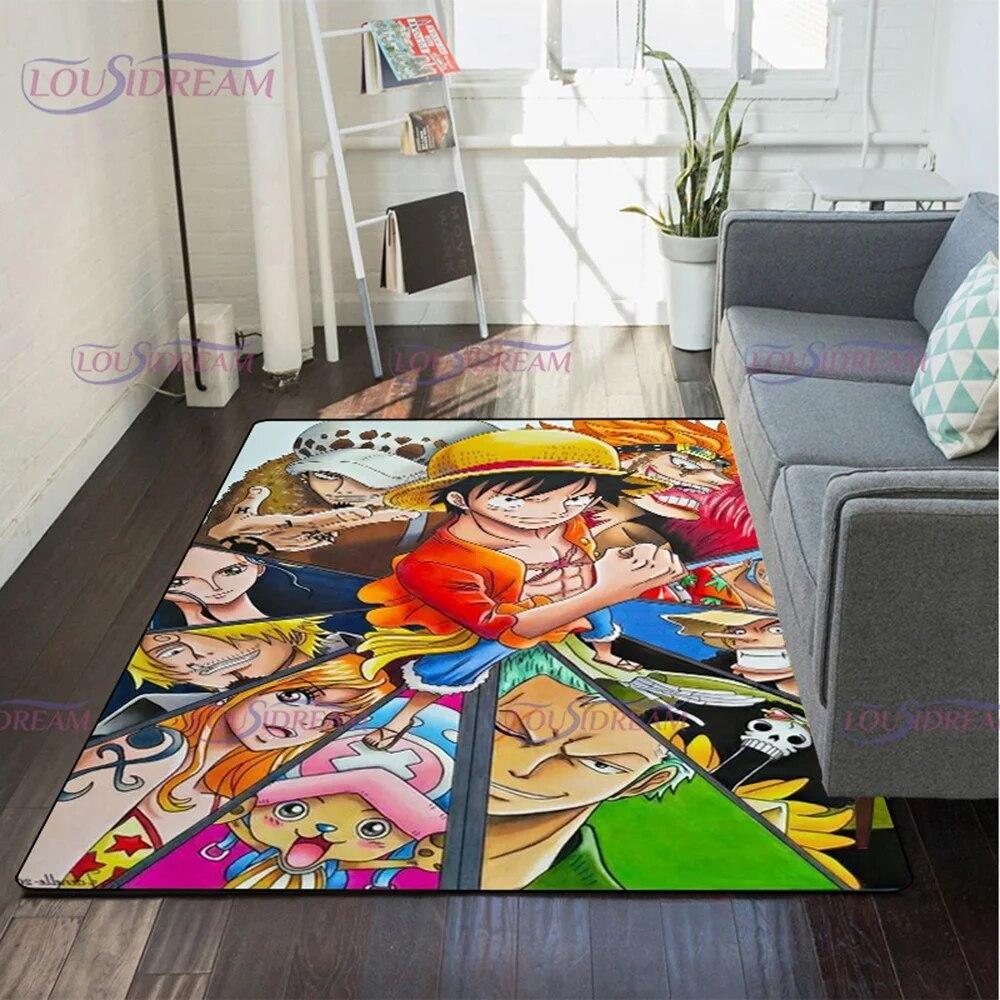 Japanese Pop Anime Carpet for Living Room Rugs Soft Floor Cartoon Rugs Bathroom Rug Home Bedroom Decor Fans Gift