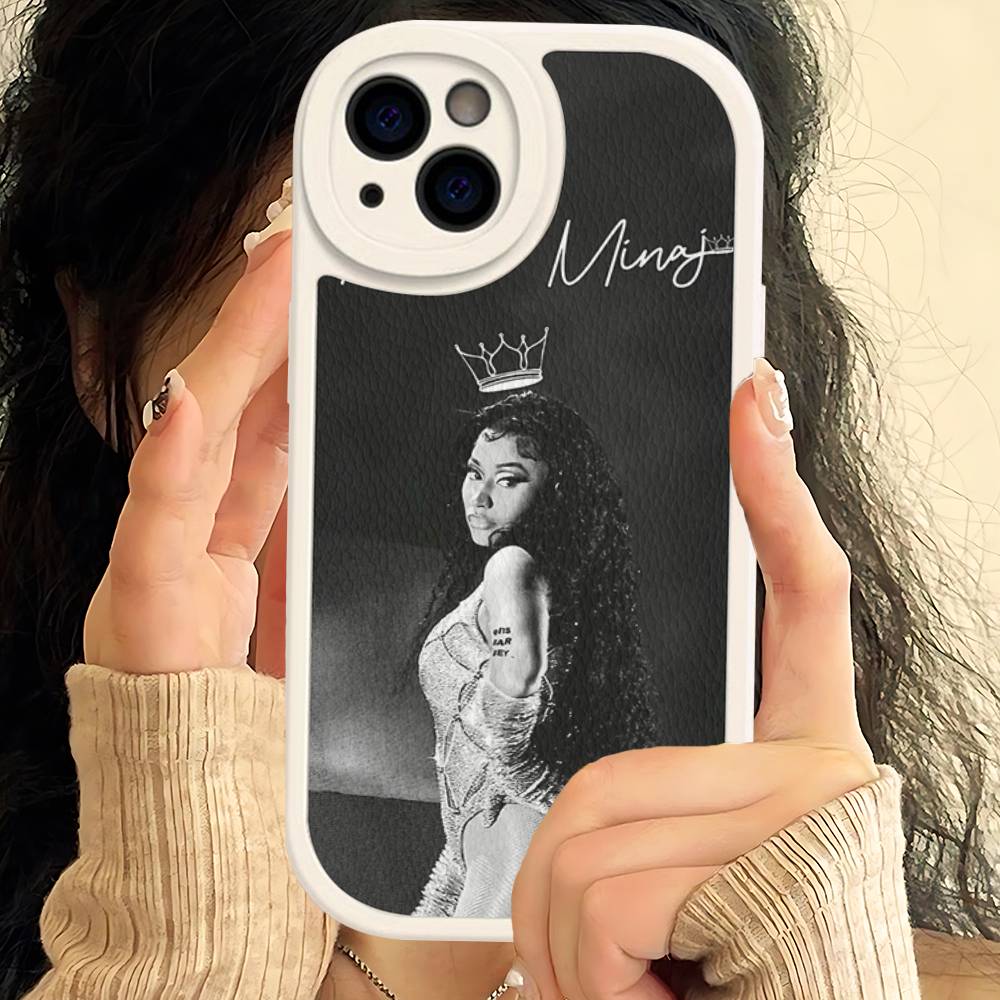 

Nicki Minaj Rapper Phone Cover For IPhone 11 12 13 14 15 16 Pro Max Mini Plus Soft Leather Case iPhone 16 pro