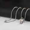 Brand All-Match Ring Necklace Dual-Use Men'S Pendant Simple Women'S Hip-Hop Personality Titanium Steel Accessories