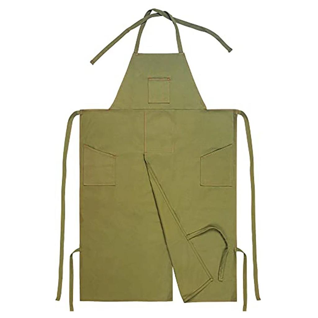 2026 New Full Coverage Pottery Apron Split Leg Cotton Canvas Potter’s & Ceramics Aprons with Pockets for Women & Men