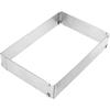 Square Rectangular Cake Mold Ring, Adjustable Stainless Steel Square Mousse Cake Cutter Baking Mold Pastry Baking Tool