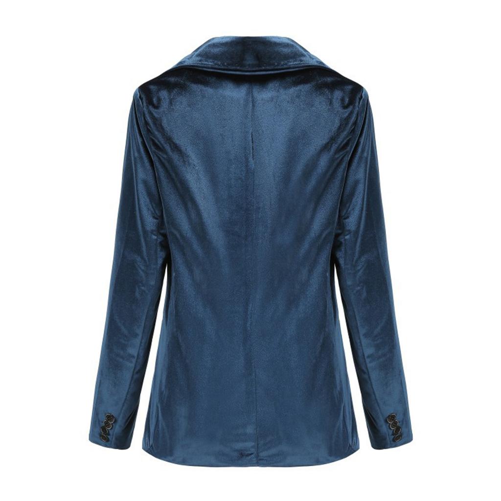 Women's Fashion Jacket Casual Solid-color Long-sleeved Suit Jacket