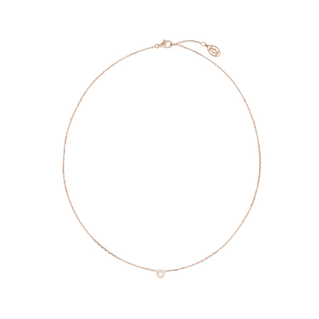 Cartier Série DAmour Collier Délicat à Couches en Or 18 Carats Diamant Collier Femme B7215800