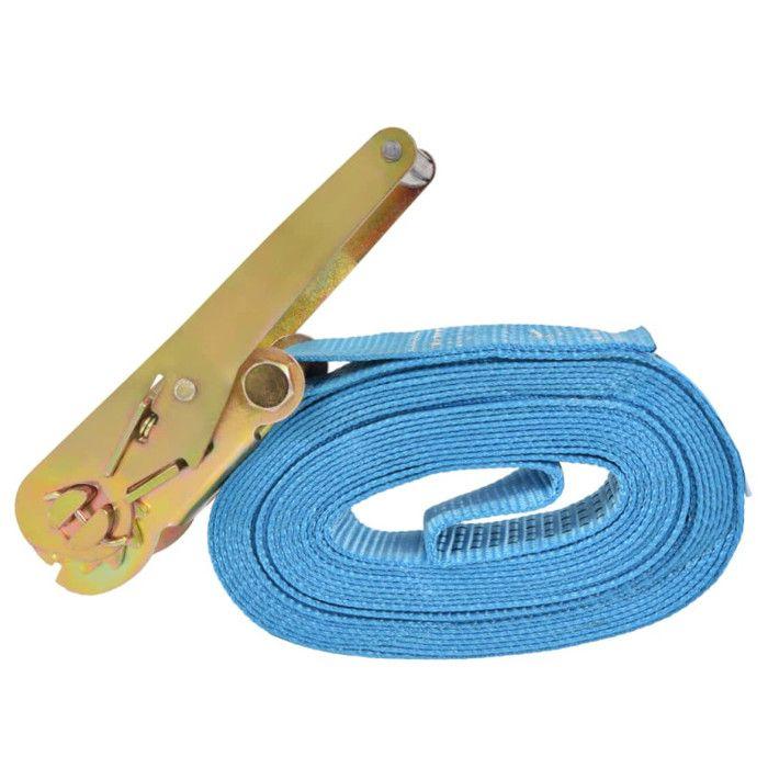 VidaXL Ratchet Tie-Down Straps 4 Pcs 4 Tons 8 M X 50 Mm Blue