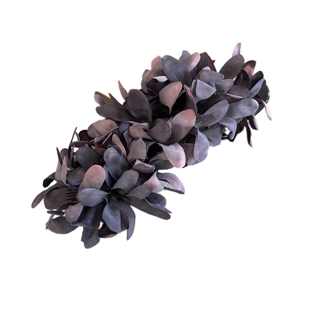 Colorful Flower Hairpin Cloth Ponytail Holder Elegant Hanfu Hair Clip  Summer Accessories