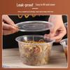 Clear Disposable Round Food Containers with Lids