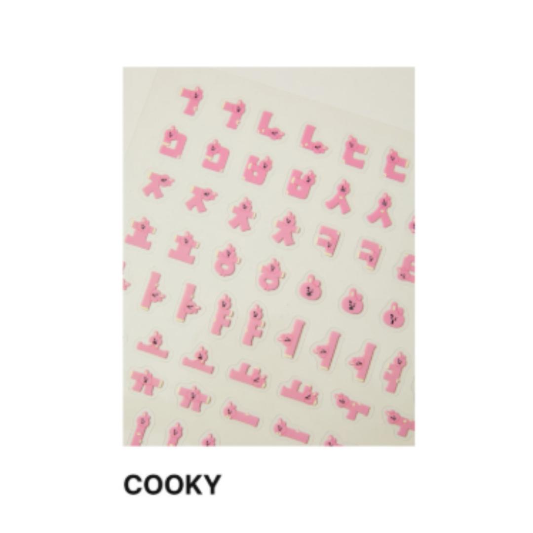 

BT21 Сувенирная корейская наклейка (8 вариантов) #COOKY