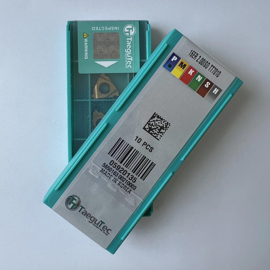 TaeguTec / 16ER2.00ISO TT7010 / Original carbide blade 10 Pcs