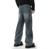 New Men's Jeans American Loose Gradient Retro Wide-leg Pants