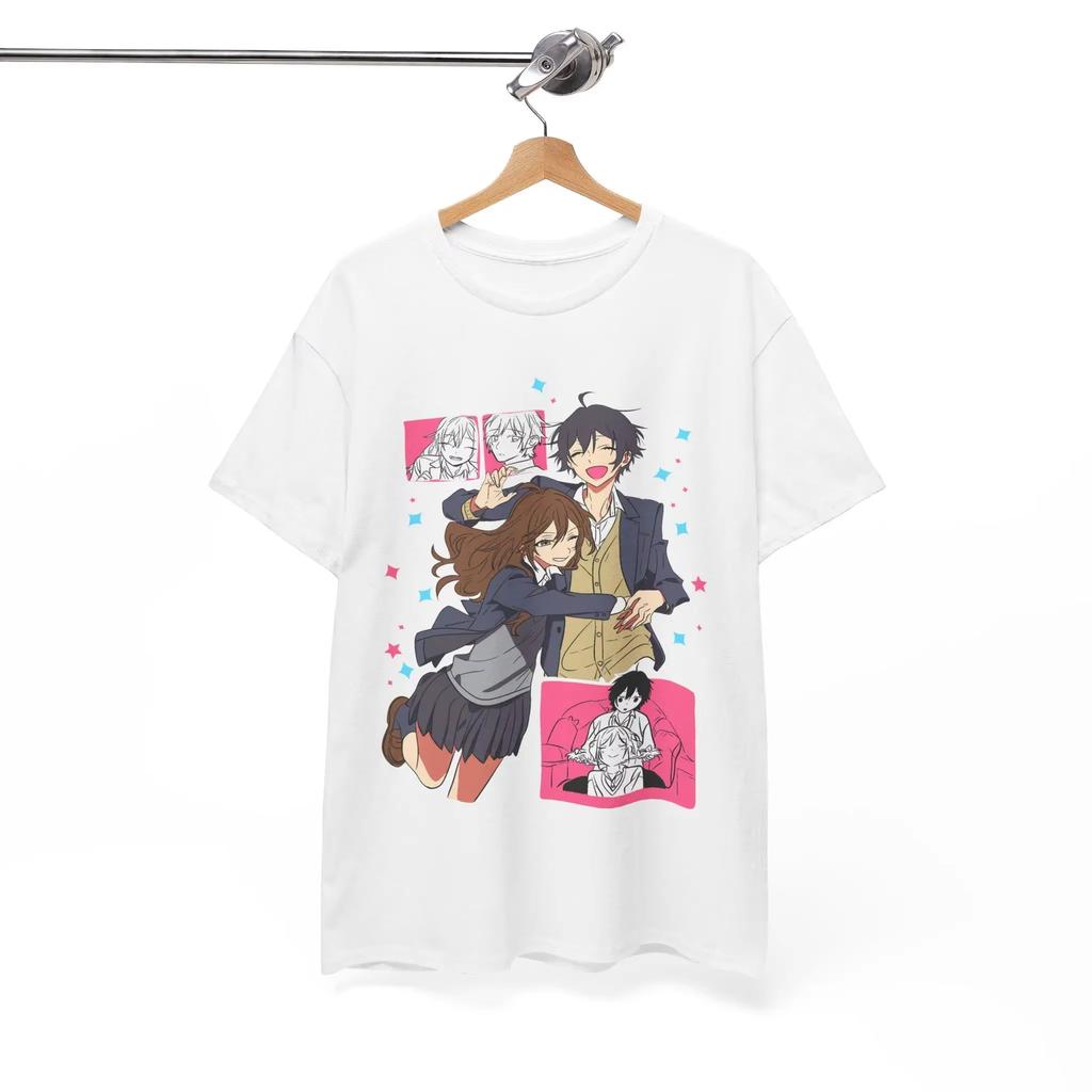Unisex Loose Comfortable Summer Cotton Fashion Short Sleeve T Shirt Horimiya Cute Japanese Style Print Unisex And Unisex TShirt