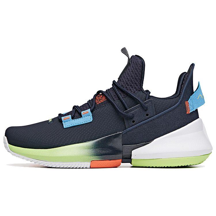 Anta Airspace 2 UFO Low top Performance Basketball Shoes Men's Dark Blue Black 112011606-10