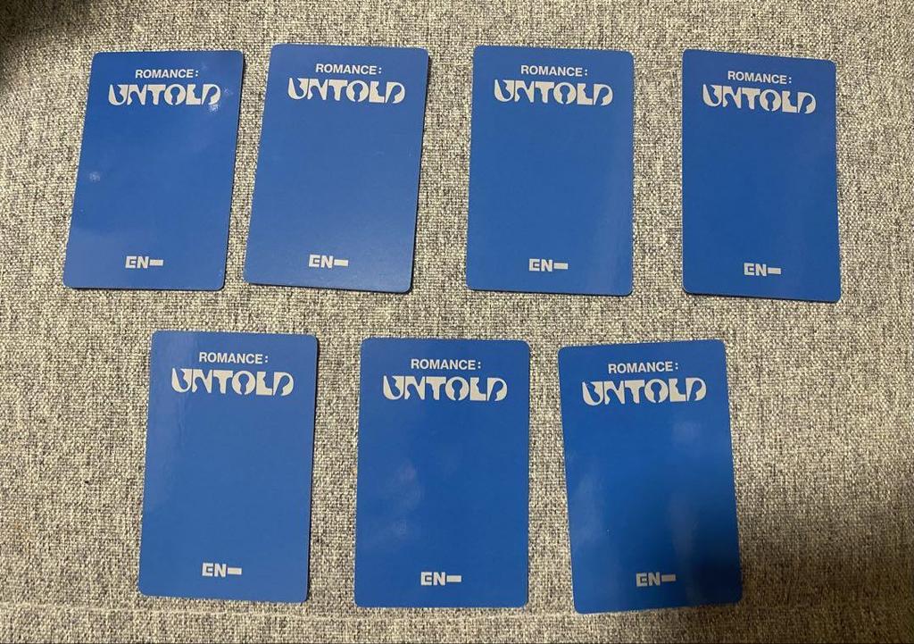 [USED] ENHYPEN ROMANCE:UNTOLD Yonton Yizhiyu 7 Pieces