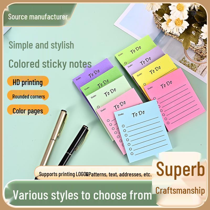 Reusable Sticky Notes for Students - Strong Adhesive Label Stickers & Memo Paper for Elementary School
