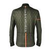 Lion de Capelmuur Racing Thermo Cycling Jacket, Fall/Winter, Fleece-Lined, Argyle Olive, Size XS