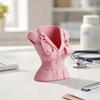 3D Printed Nurse Pen Holder, Creative Figurine with Stethoscope Design, Matte Finish Desktop Organizer for Pens Makeup Brushes, Cute Desk Decor for
