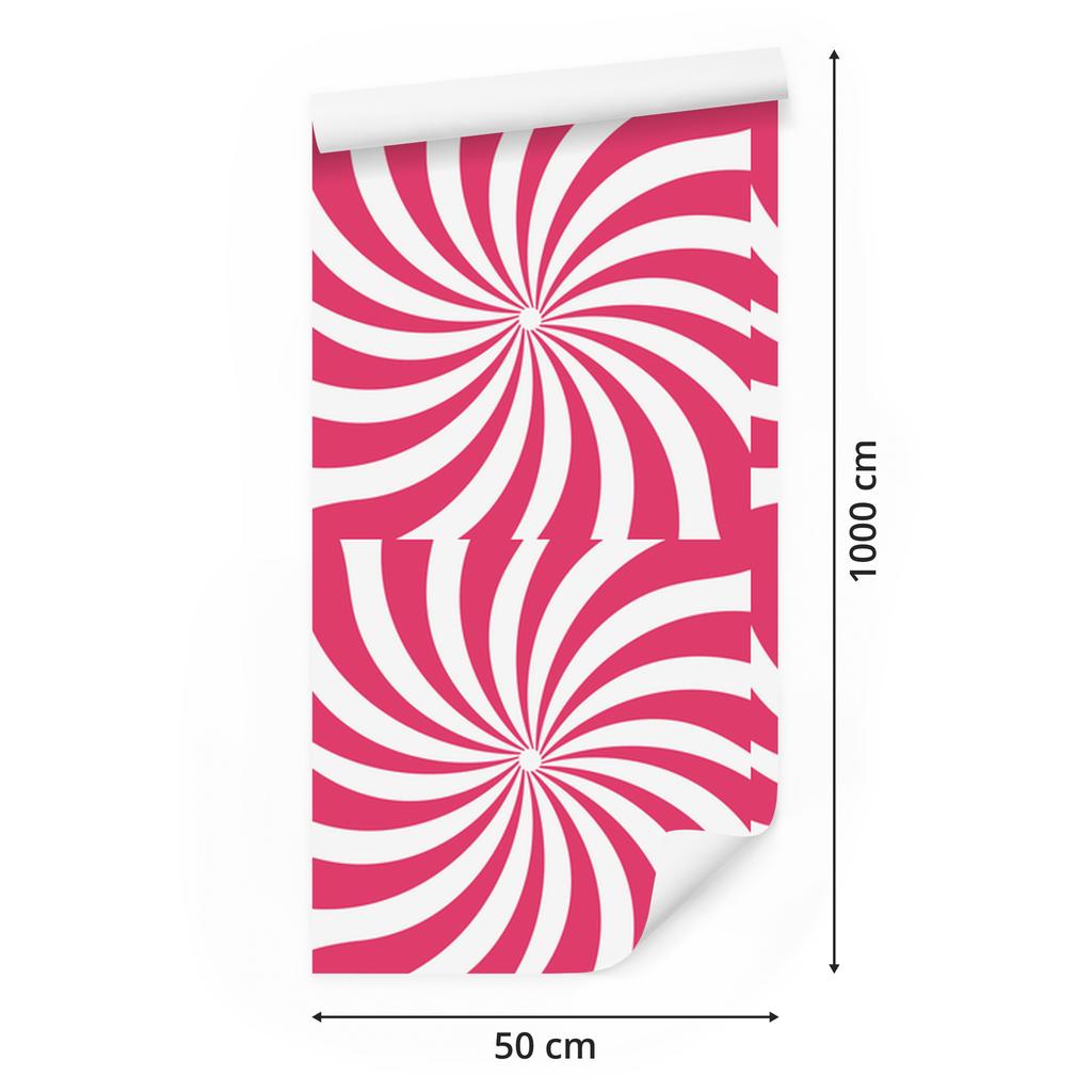 Hippie pink background wallpaper, white and powder pink 50x1000