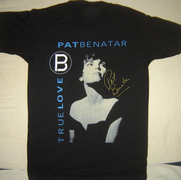 Vintage Pat Benatar True Love Cotton S-4XL Unisex Black Classic Shirt Unisex T-Shirt XL