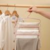 Non-slip 5-Layer Pants and Scarf Hanging Rack - Ideal for Dorms and Homes