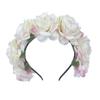 Photo Props Rose Flower Headpiece Bohemian Headwear Fashion Flower Crown  for Women Girls