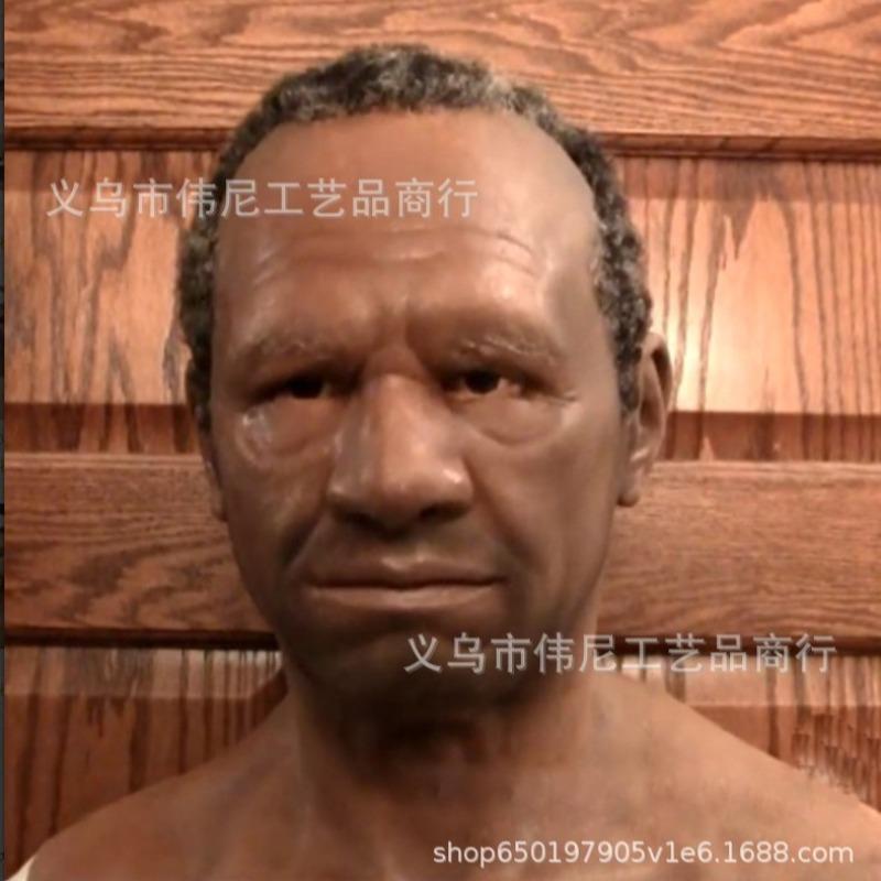 Halloween Cosplay Party Bar Cool Dress Up Mask Handsome Personality Young Grandma Grandpa Mask