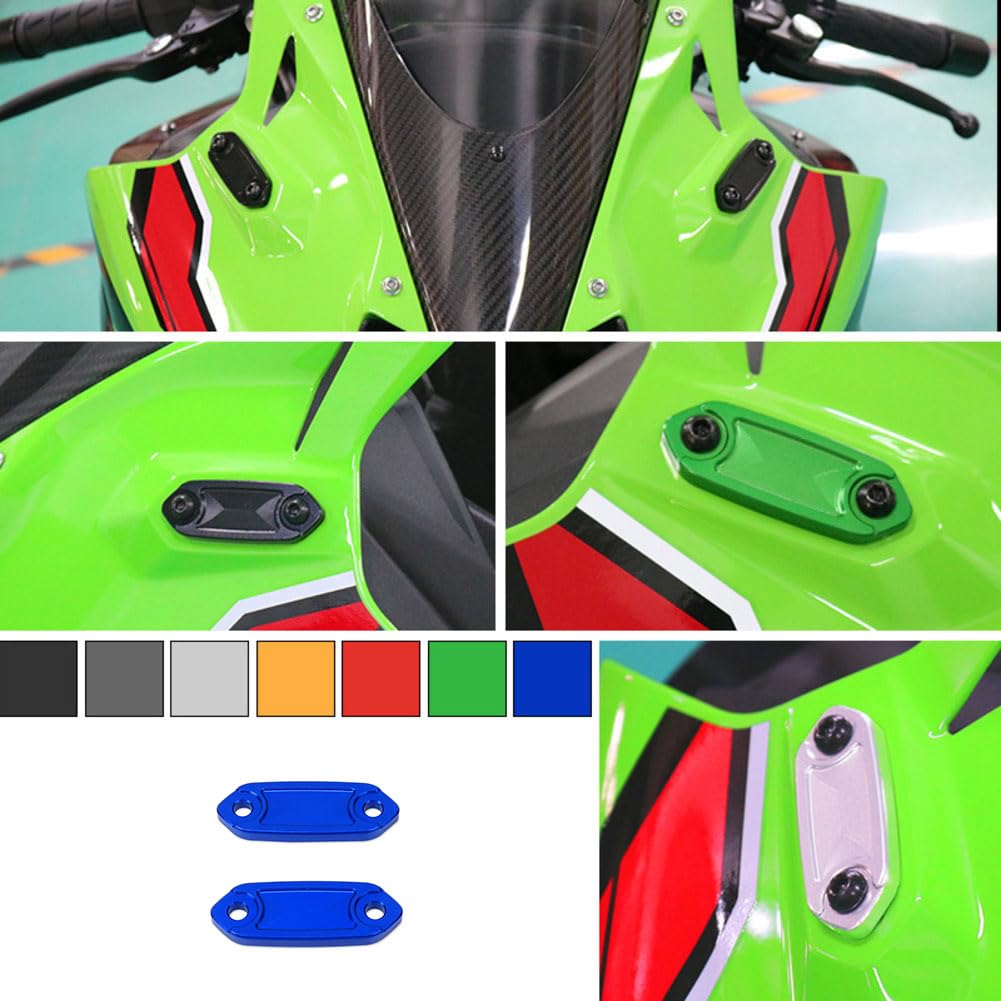 AL-mart Motorcycle Mirror Hole Cover Mirror Block Off Base Decorative