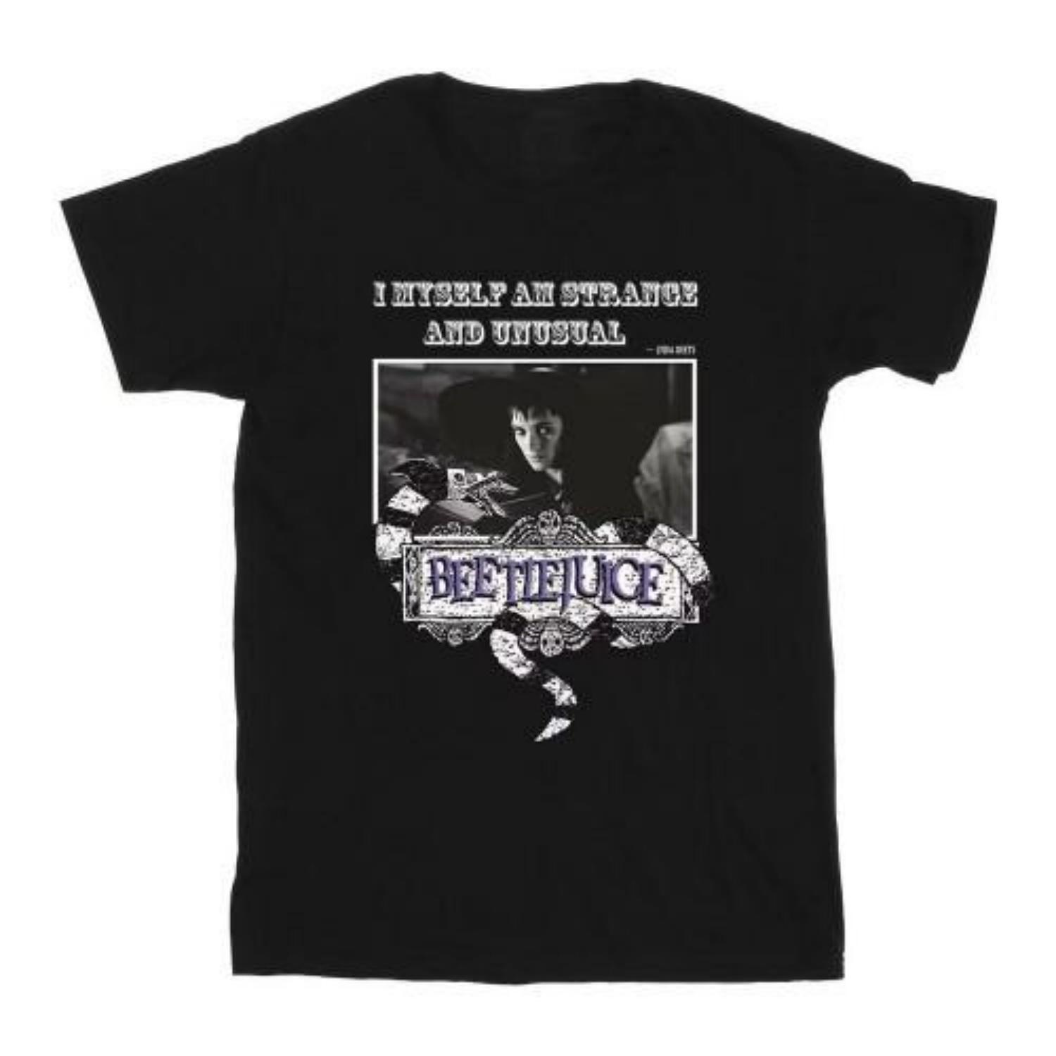 Beetlejuice Mens Strange And Unusual Cotton T-Shirt S чёрный