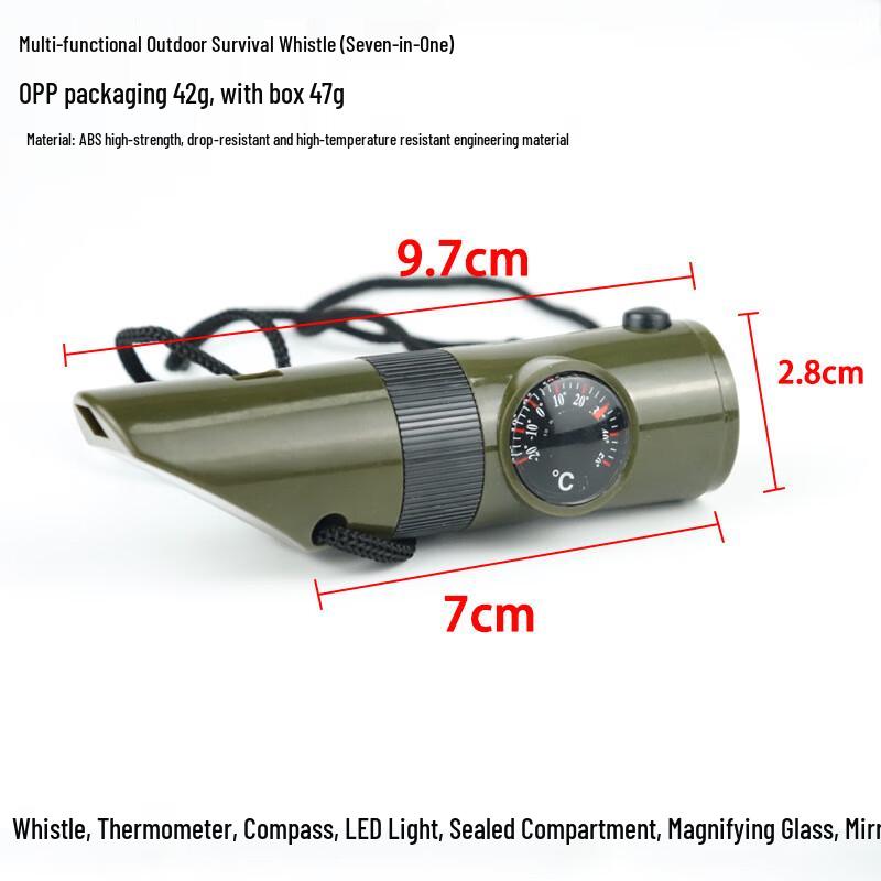 Xuanyong 7-in-1 Multifunctional Outdoor Survival Whistle