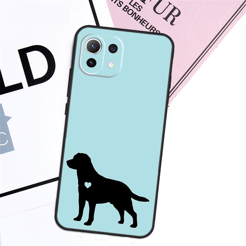 Black Labrador Dog Case For POCO M6 Pro X6 X3 X4 X5 F3 F4 F5 M5s Xiaomi 13 14 13T Pro 11T 12T 12 Lite Cover
