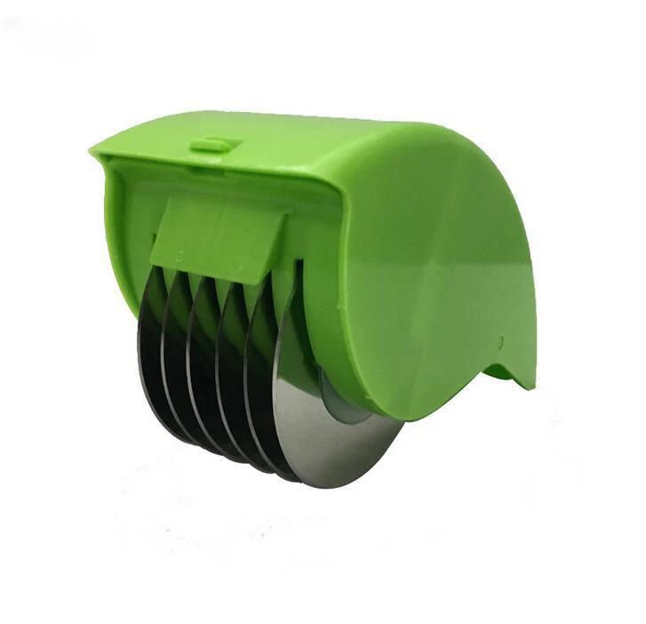 Multifunction Rolling Cutter Scallion Ginger Garlic Cutting Knife Vegetable Slicer Chopper Pizza Wheel Knife Kitchen Tool