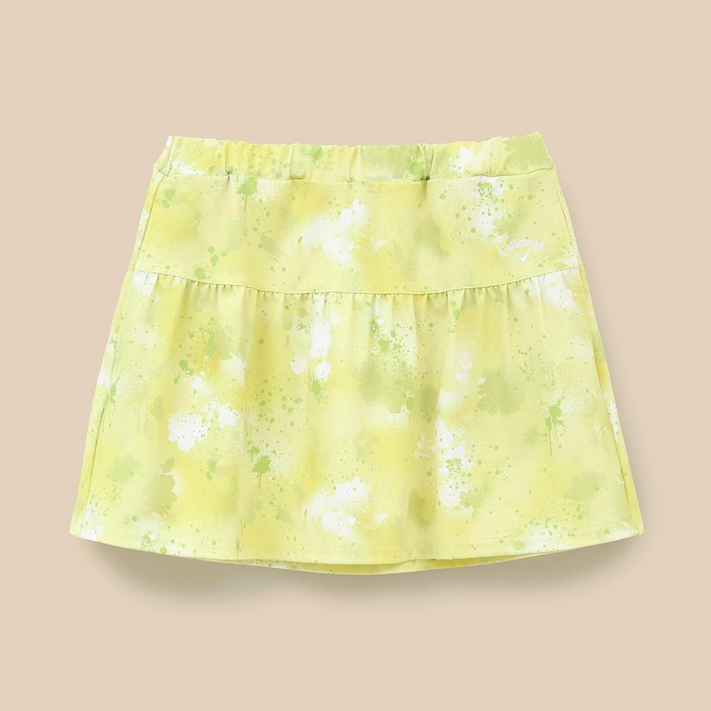 Callaway Floral Print Stretch Skirt for Golf Women's (Yellow, C24128209)