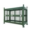Heavy-Duty Collapsible Storage Cage: Stackable Metal Warehouse Bin and Logistics Frame Crate