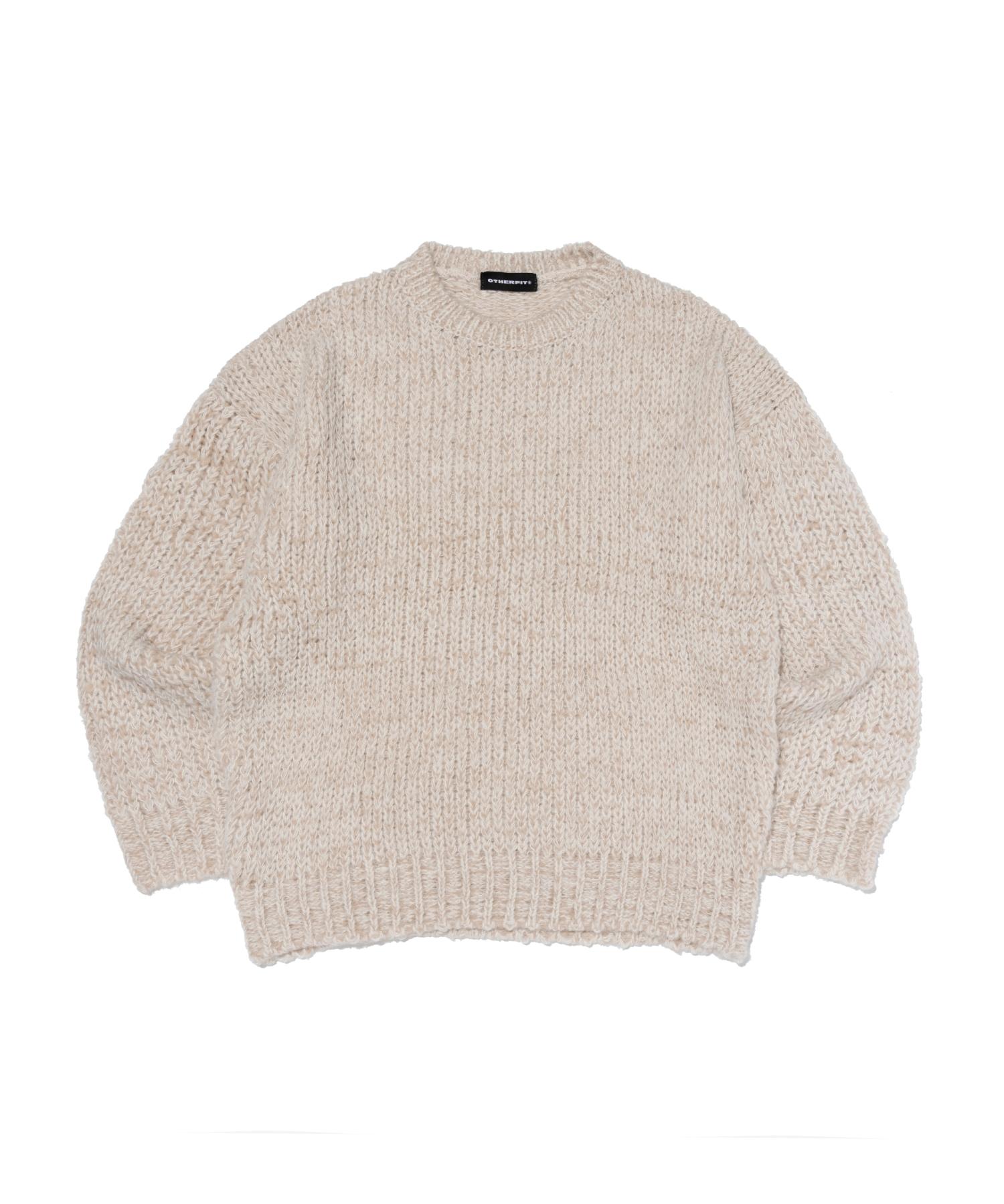 Ader Fits Alpaca Round Wool Knit (Ivory) Free