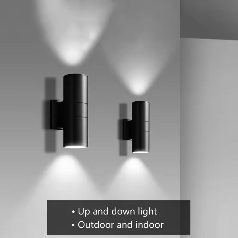 Outdoor Wall Light Waterproof 18W 12W 6W Waterproof Up Down Exterior IP65 Sconce Lighting Outdoor 65mm 90mm Home Wall Decor