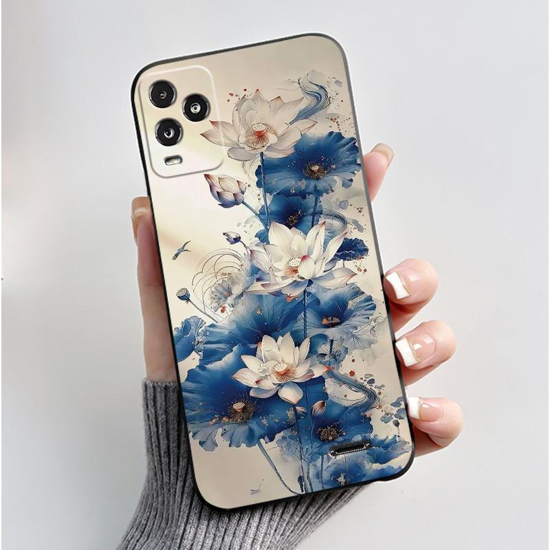Anti-scratch Black Phone Case For BLU View 5 Pro Soft Casing For BLU View 5 Pro Trendy Style Penguins In The Snow Pattern Shell
