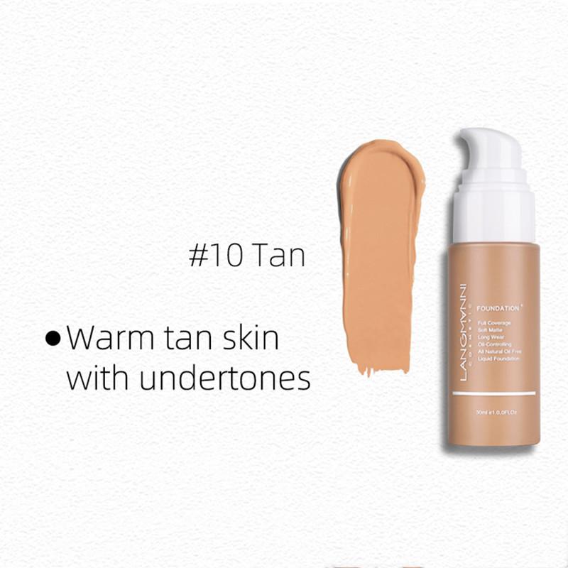 Langmanni New Product On The Shelves of Foundation Liquid Matte Oil -controlled Concealer Foundation Foundation