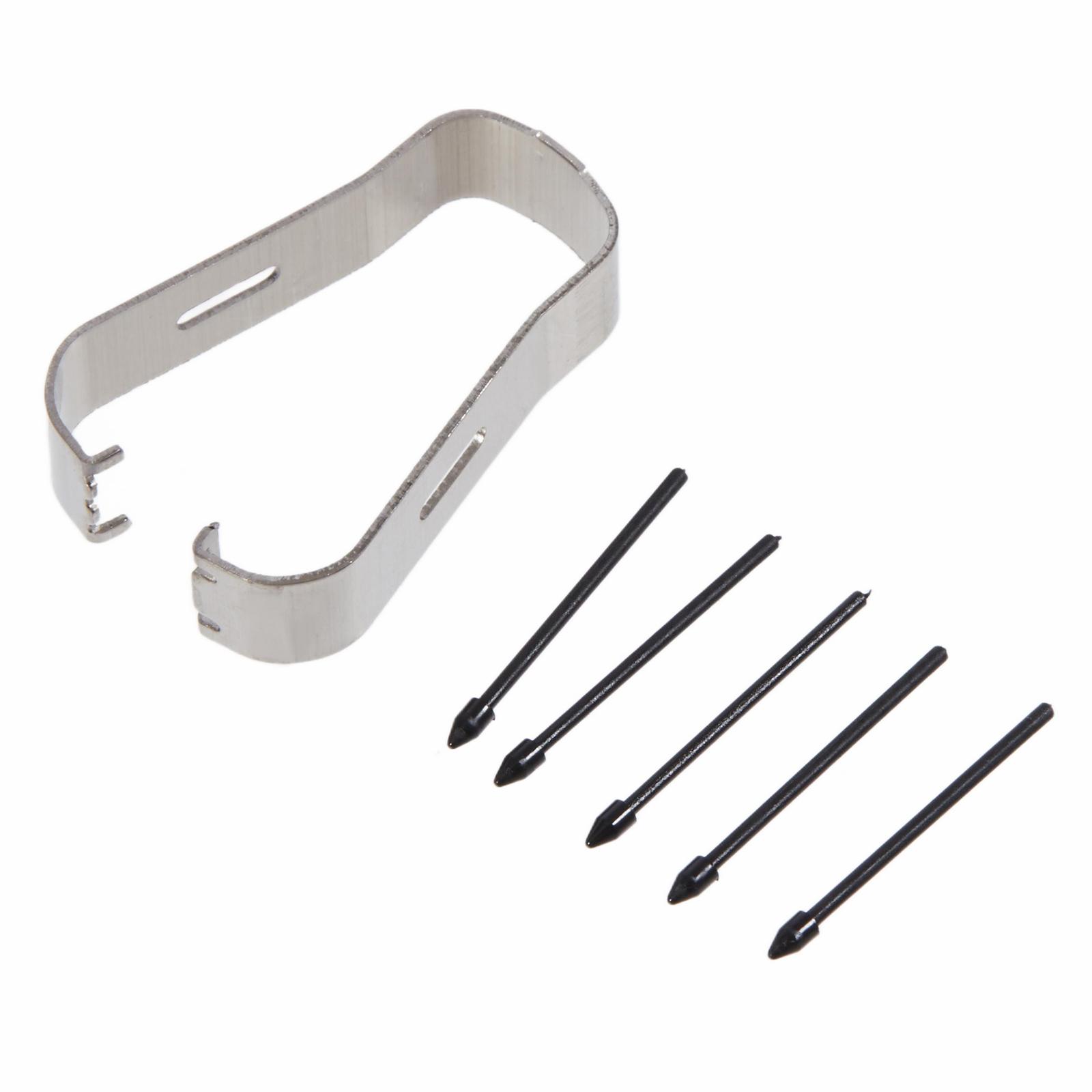 

5 шт. Наконечники для сенсорного стилуса з кліпсою (Без логотипу) для Samsung Galaxy Tab S9/S9+/S9 Ultra/S9 FE/S9 FE+/S8/S8+/S7/S7+/S7 FE/S6/S6 Lite Black