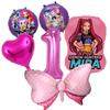 K-pop Demon Hunters Balloons Birthday Party Decoration Number 1-10 Baloon Set Kids Girls Korean Group Globals MIRA RUMI ZOEY Round Sensory Compression
