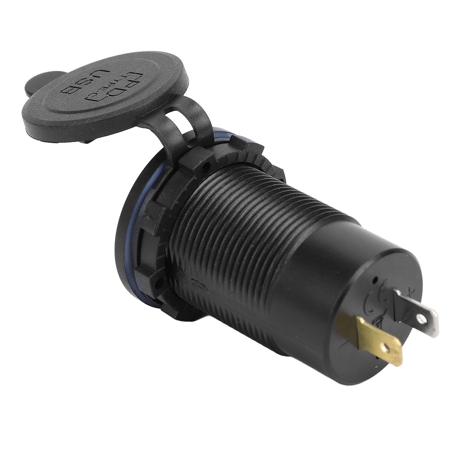 

Автомобильная розетка 12 В Водонепроницаемая 65 Вт USB C PD3.0 18 Вт QC3.0 2-портовый USB-адаптер для