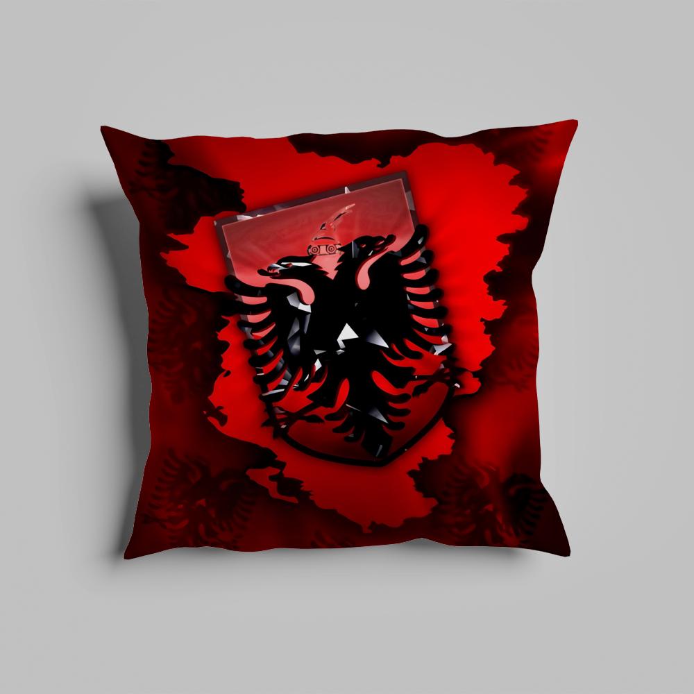 

Pillow Case luxurious home office, sofa decorative Multi sized car seat cushions, pillowcases Albania Flag map 12x12Inch
