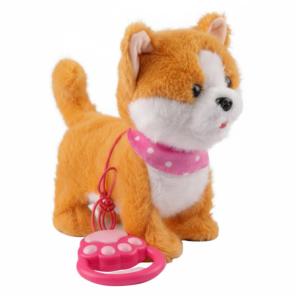 Walking Dog Repeats What You Say Realistic Licking Tongue Interactive Musical Puppy Robot Stuffed Animal Dog for Kids Toddlers