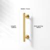 Modern Minimalist Kitchen Cupboard Handles Solid Zinc Alloy Vintage Wardrobe Door Pulls Brushed Brass Finish Furniture Hardware