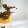 Cat Scratching Toys Spring Teaser Stick with Sound Birds Interactive Cat Toy Bite Resistant Plush Sparrow for Indoor Outdoor