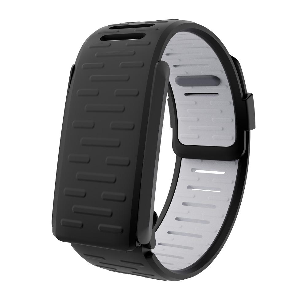 

Силіконовий змінний ремінець, регульований спортивний браслет для Whoop 4.0 для жінок та чоловіків чорний/сірий