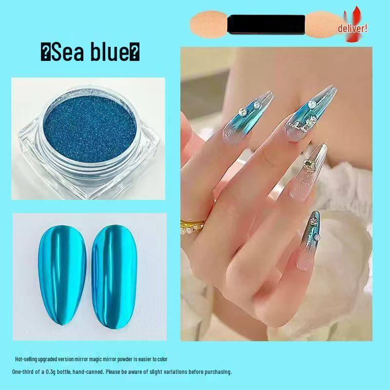 Metallic Fairy Magic Mirror Nail Art Powder - Gold & Silver Highlighter
